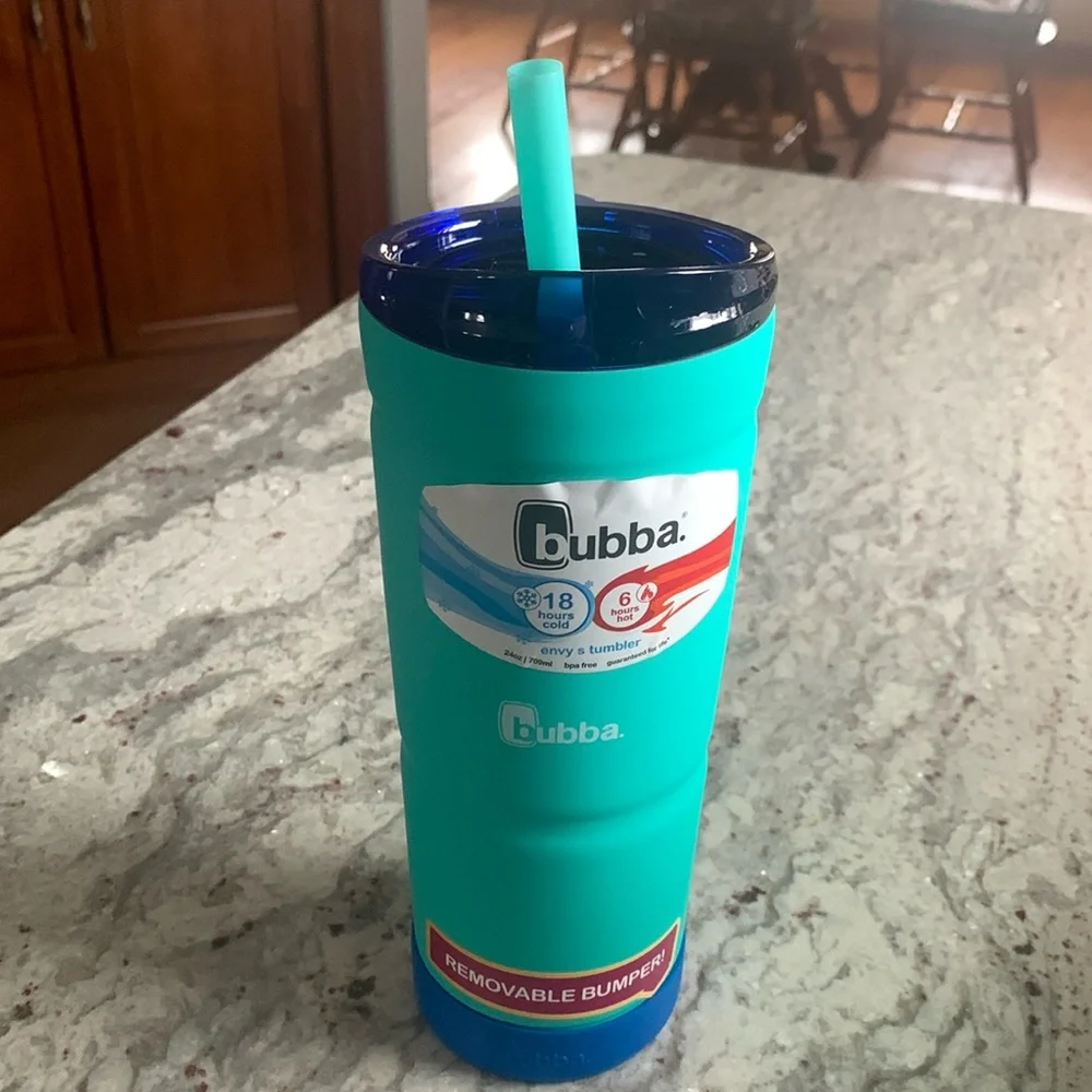bubba Envy Stainless Steel Tumbler with Straw and Rubberized Bumper - Picture 1 of 11